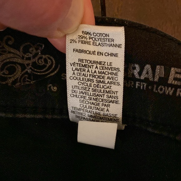 Express black jeans Skyscraper Stella Regular Fit Low Rise stretchy material - Picture 8 of 8